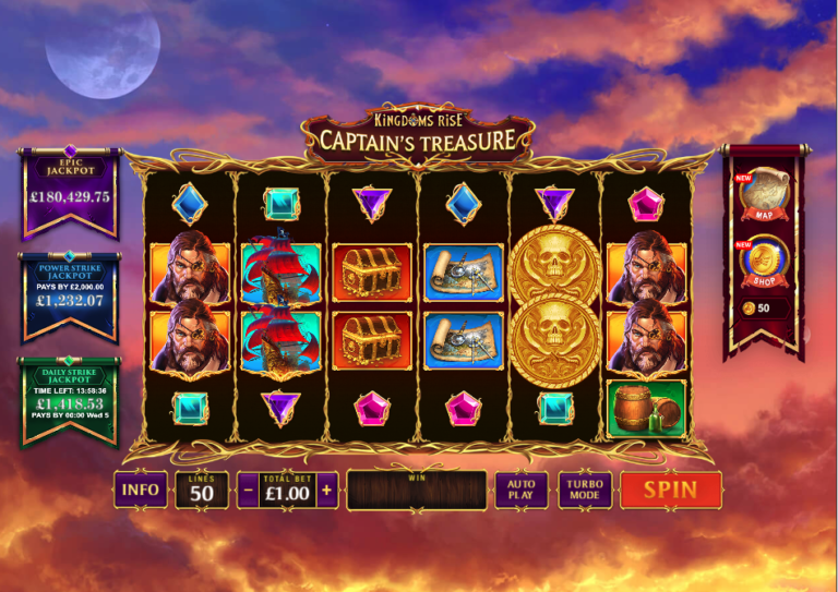 Kingdoms Rise: Captain’s Treasure Online Video Slot