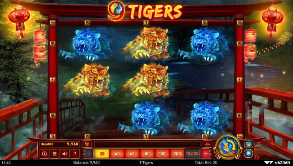 9 Tigers Online Video Slot