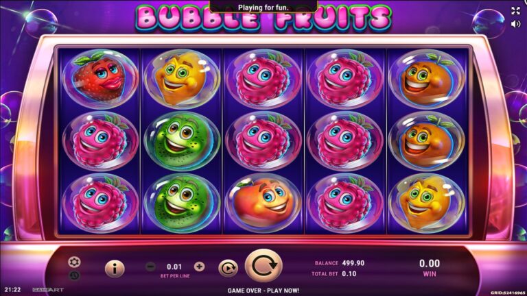 Bubble Fruits Online Video Slot