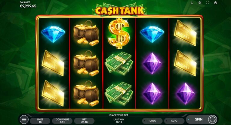 Cash Tank Online Video Slot