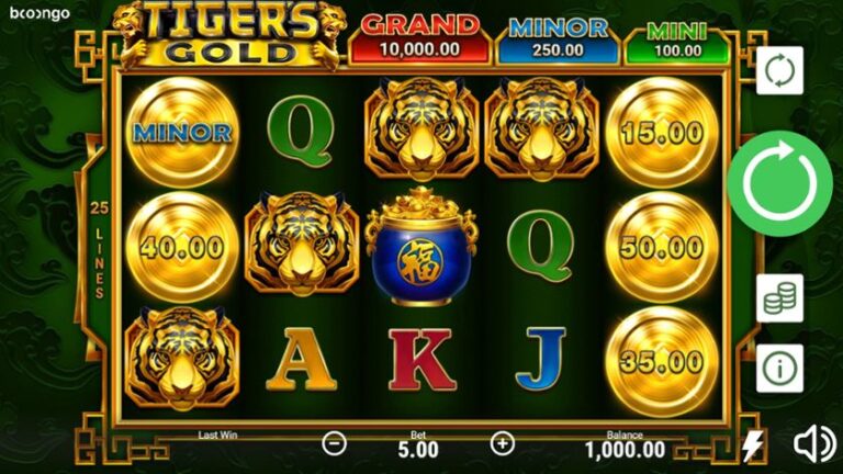 Tigers Gold Hold and Win Online Video Slot