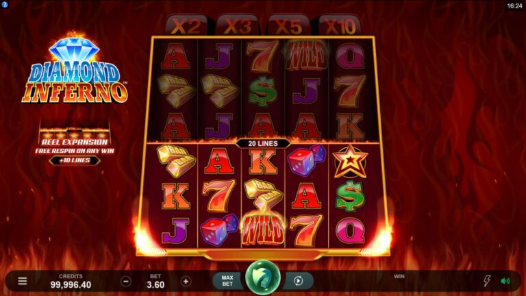 Diamond Inferno Online Video Slot