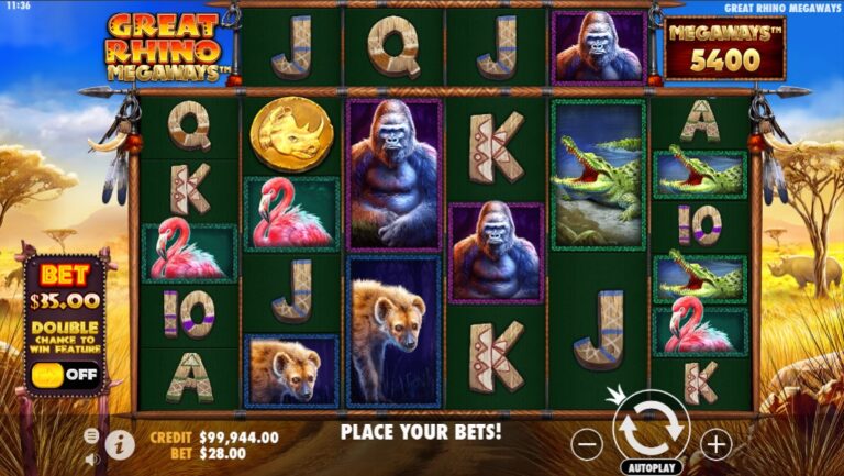Great Rhino Megaways Online Video Slot