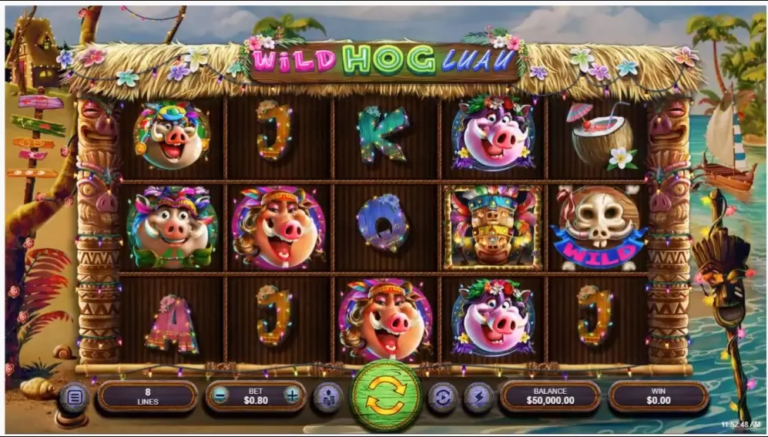 Wild Hog Luau Online Video Slot