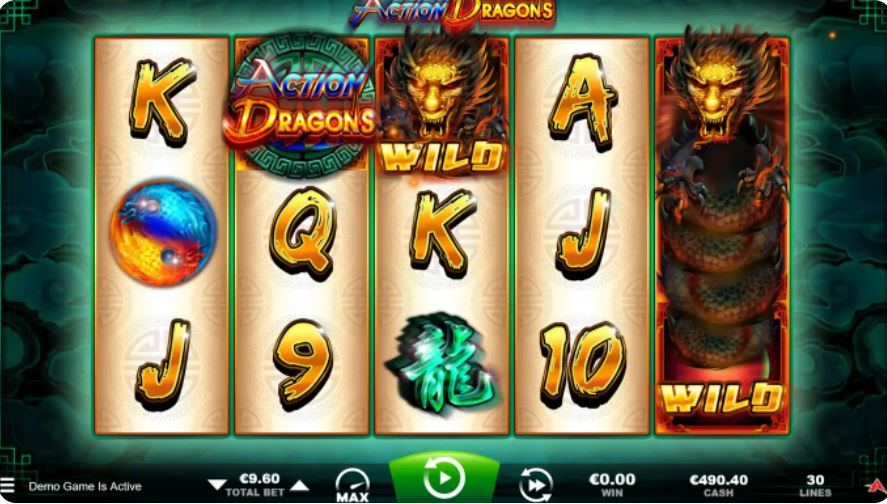 Action Dragons Online Video Slot