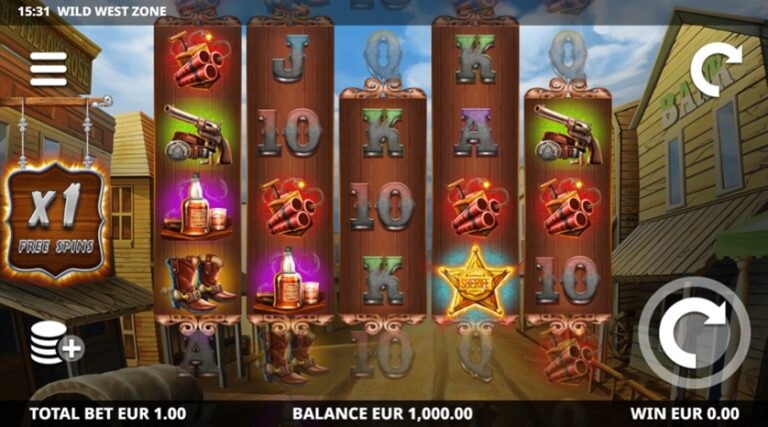 Wild West Zone Online Video Slot