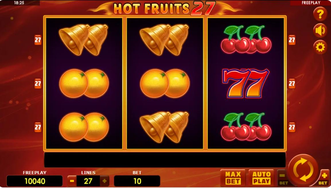 Hot Fruits 27 Online Video Slot