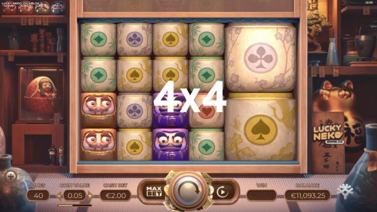 Lucky Neko: Gigablox Online Video Slot