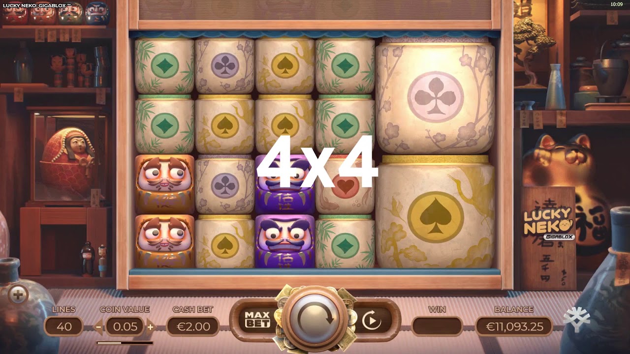 Lucky Neko: Gigablox Online Video Slot