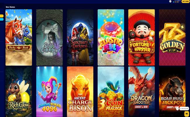 Big Shot Games games lobby screenshot
