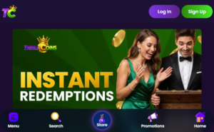 Thrill Coins lobby screenshot