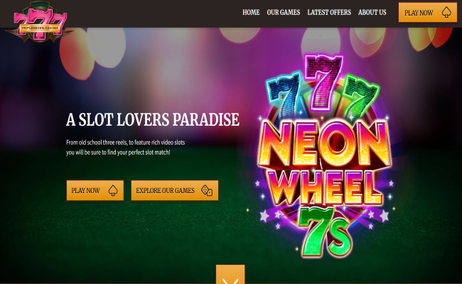TripleSeven casino lobby screenshot