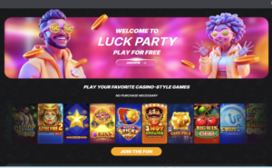 Luck Party Casino Lobby