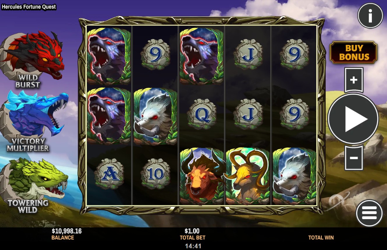 Hercules Fortune Quest Online Video Slot
