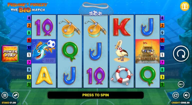 Fishin Frenzy The Big Match Online Video Slot