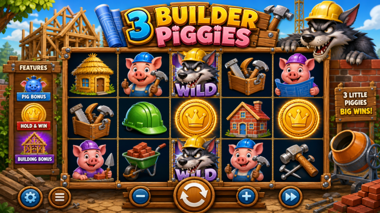 3 Builder Piggies Online Video Slot