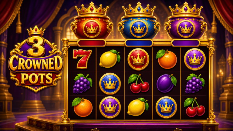 3 Crowned Pots slot screenshot