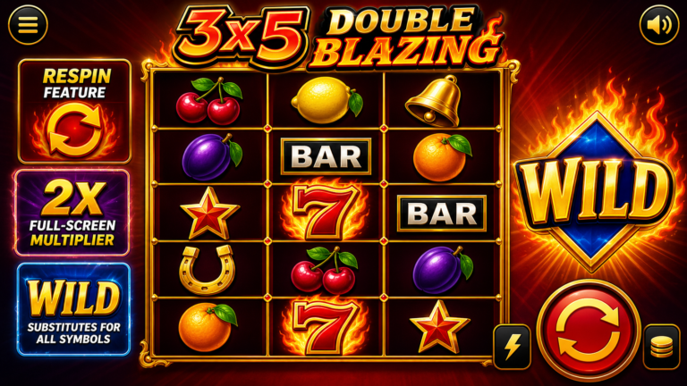 3x5 Double Blazing Online Video Slot