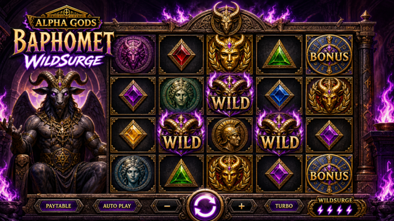 Alpha Gods Baphomet WildSurge Online Video Slot