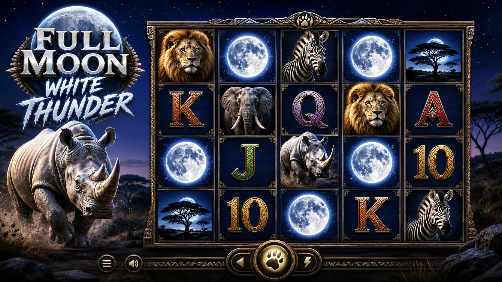 Full Moon: White Thunder Online Video Slot