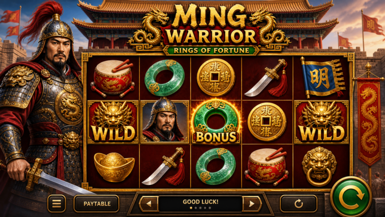 Ming Warrior Rings of Fortune Online Video Slot