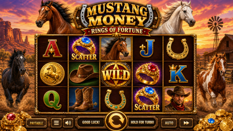 Mustang Money Rings of Fortune slot screenshot