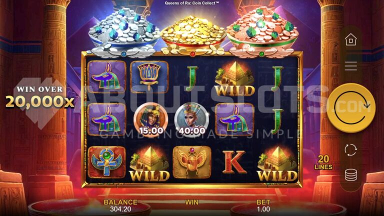 Queens of Ra Coin Collect King Millions Online Video Slot