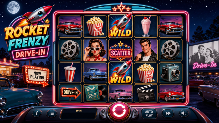 Rocket Frenzy Drive-In Online Video Slot