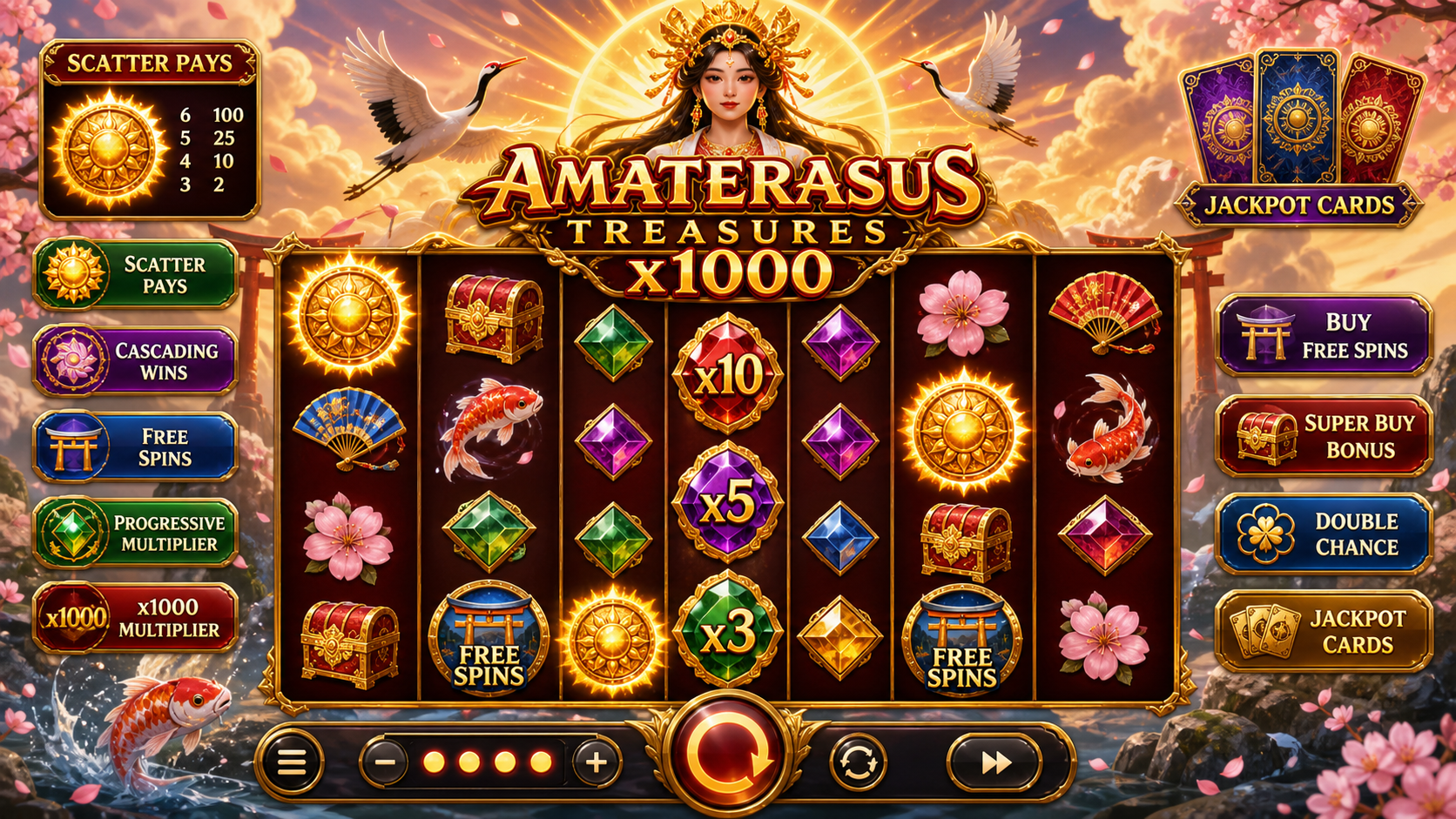 Amaterasus Treasures x1000 Online Video Slot