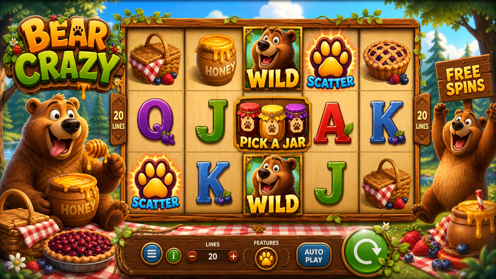 Bear Crazy Online Video Slot