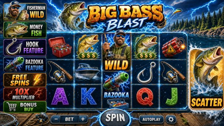 Big Bass Blast slot screenshot