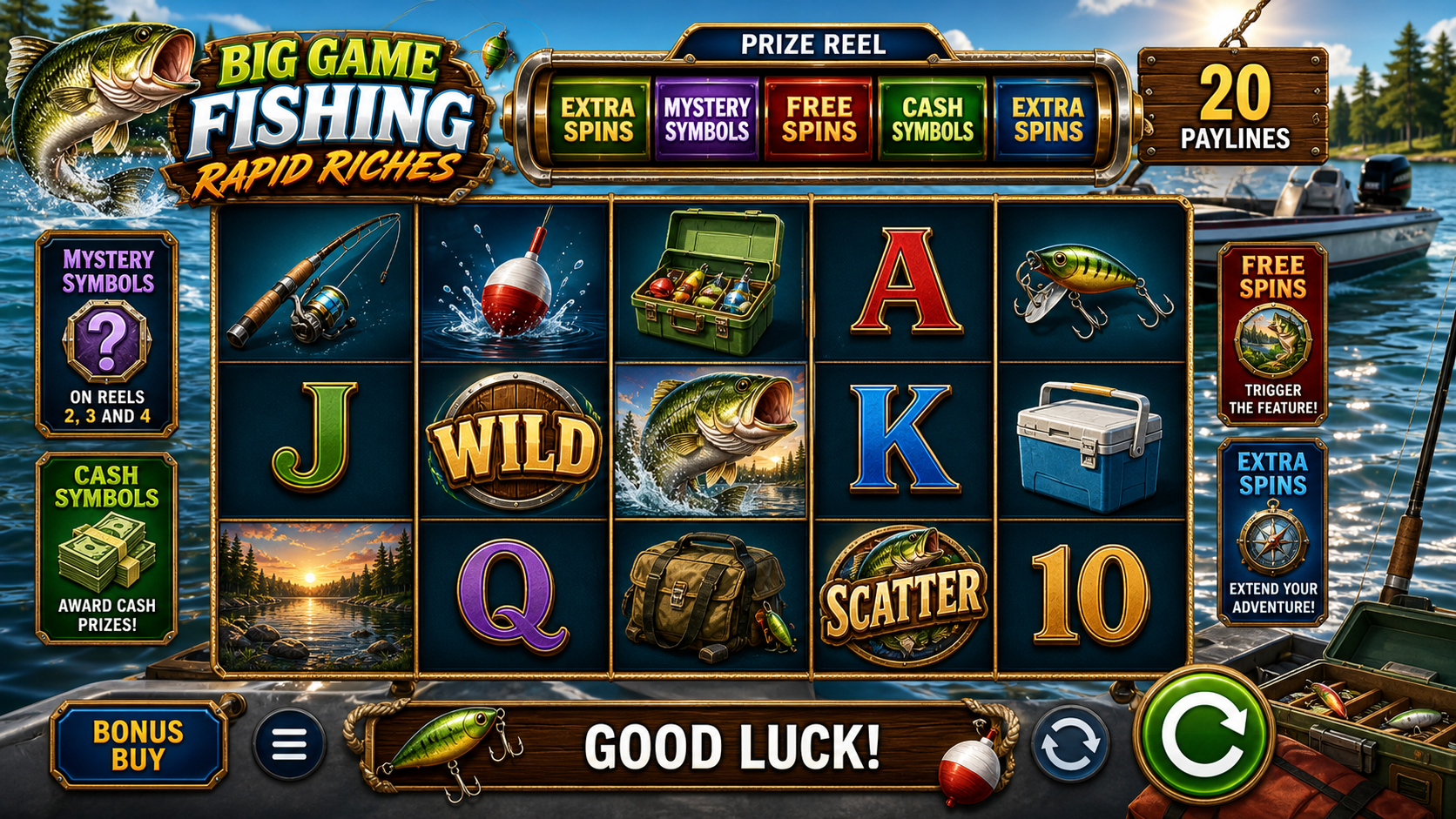Big Game Fishing Rapid Riches Online Video Slot