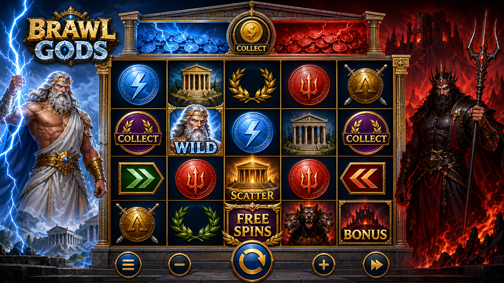Brawl Gods Online Video Slot