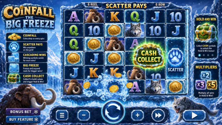 CoinFall The Big Freeze Online Video Slot