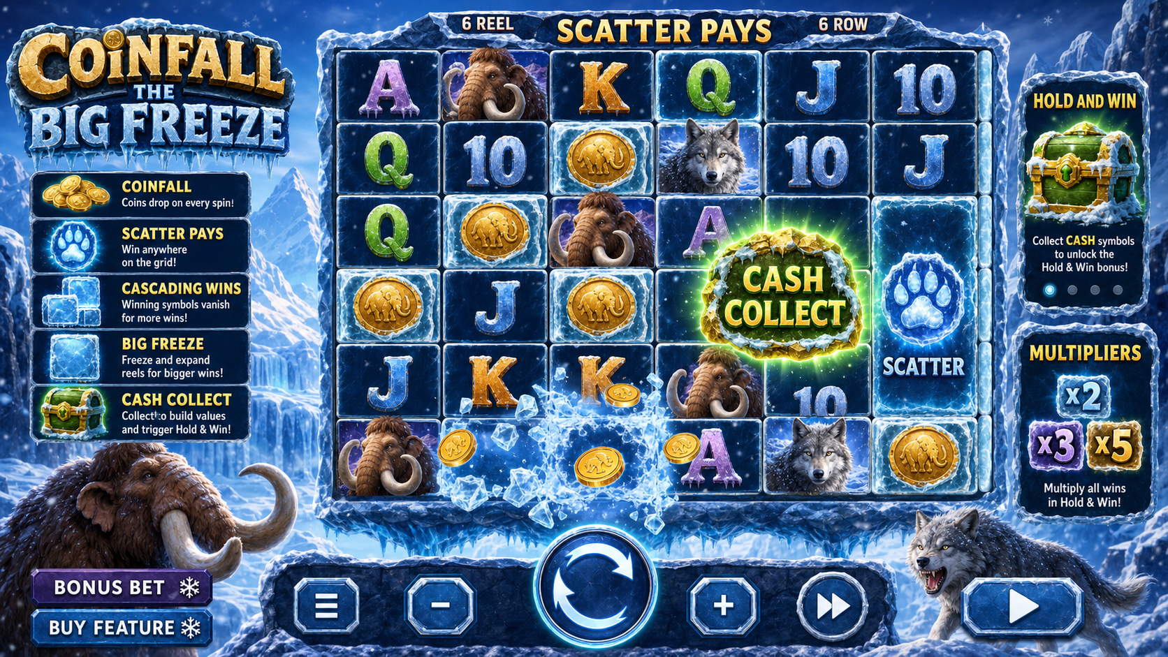 CoinFall The Big Freeze Online Video Slot