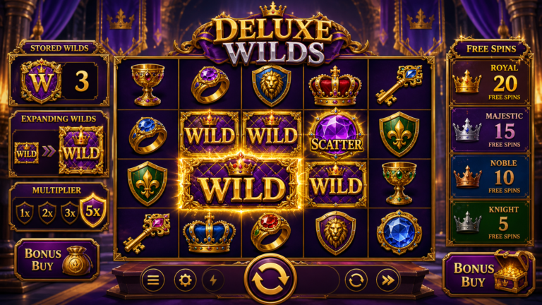 Deluxe Wilds slot screenshot