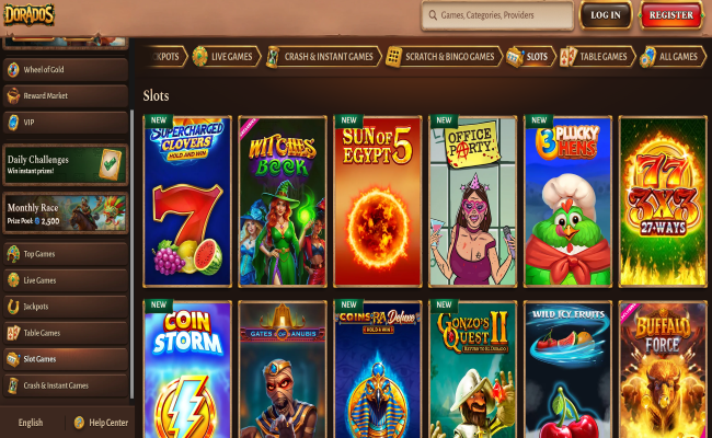 Dorados games lobby screenshot