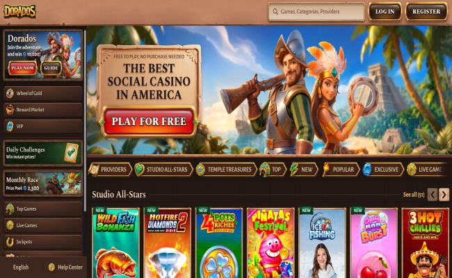 Dorados casino lobby screenshot