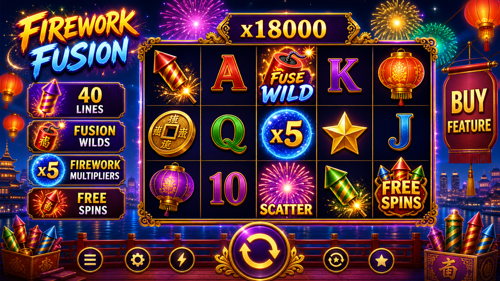 Firework Fusion Online Video Slot