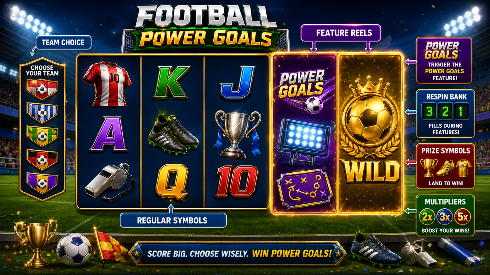 Football Power Goals Online Video Slot