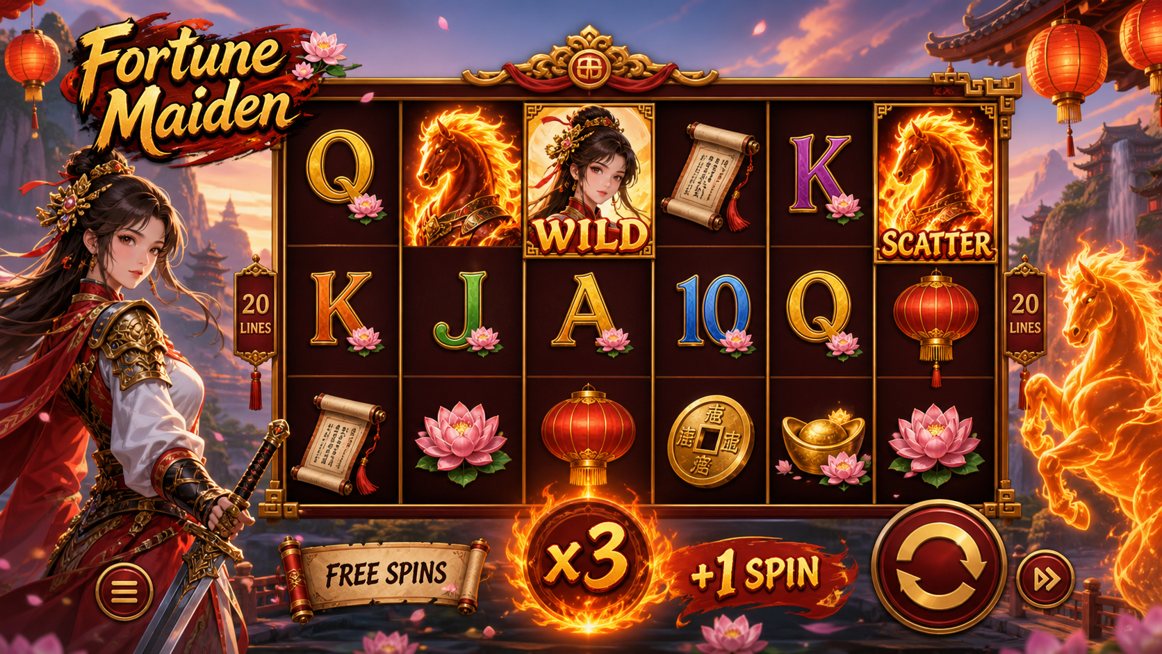 Fortune Maiden Online Video Slot