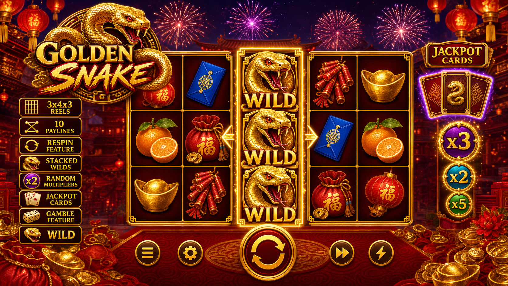Golden Snake Online Video Slot
