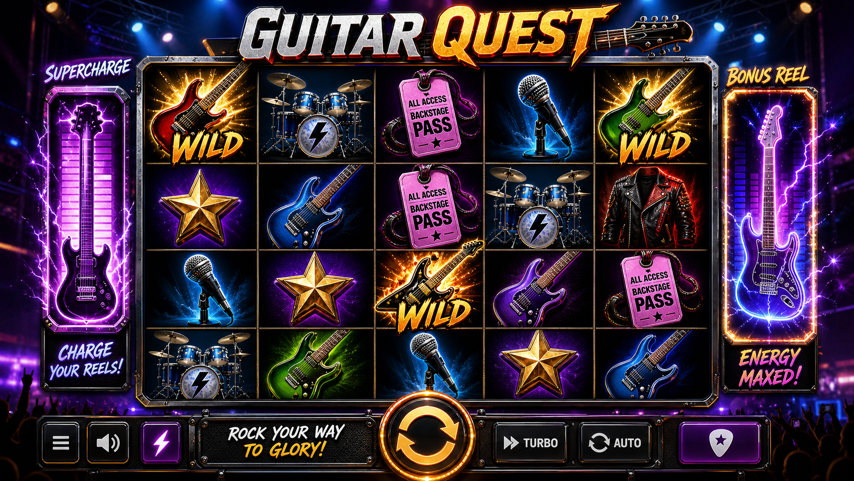 Guitar Quest Online Video Slot