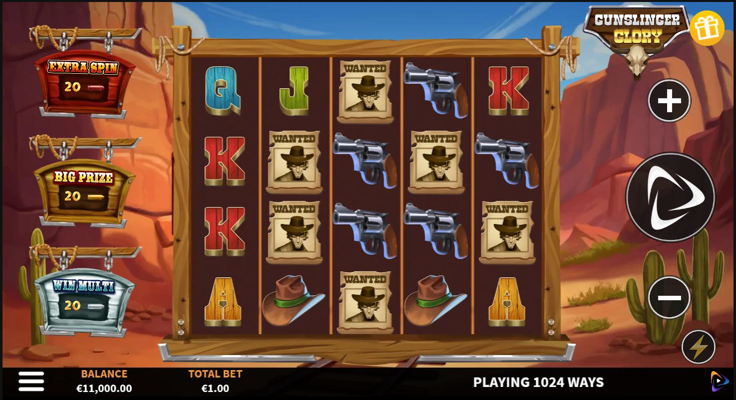 Gunslinger Glory Online Video Slot