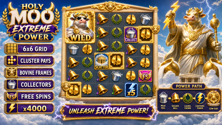 Holy Moo Extreme Power Online Video Slot