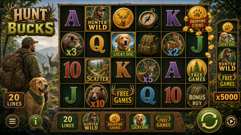 Hunt The Bucks slot screenshot