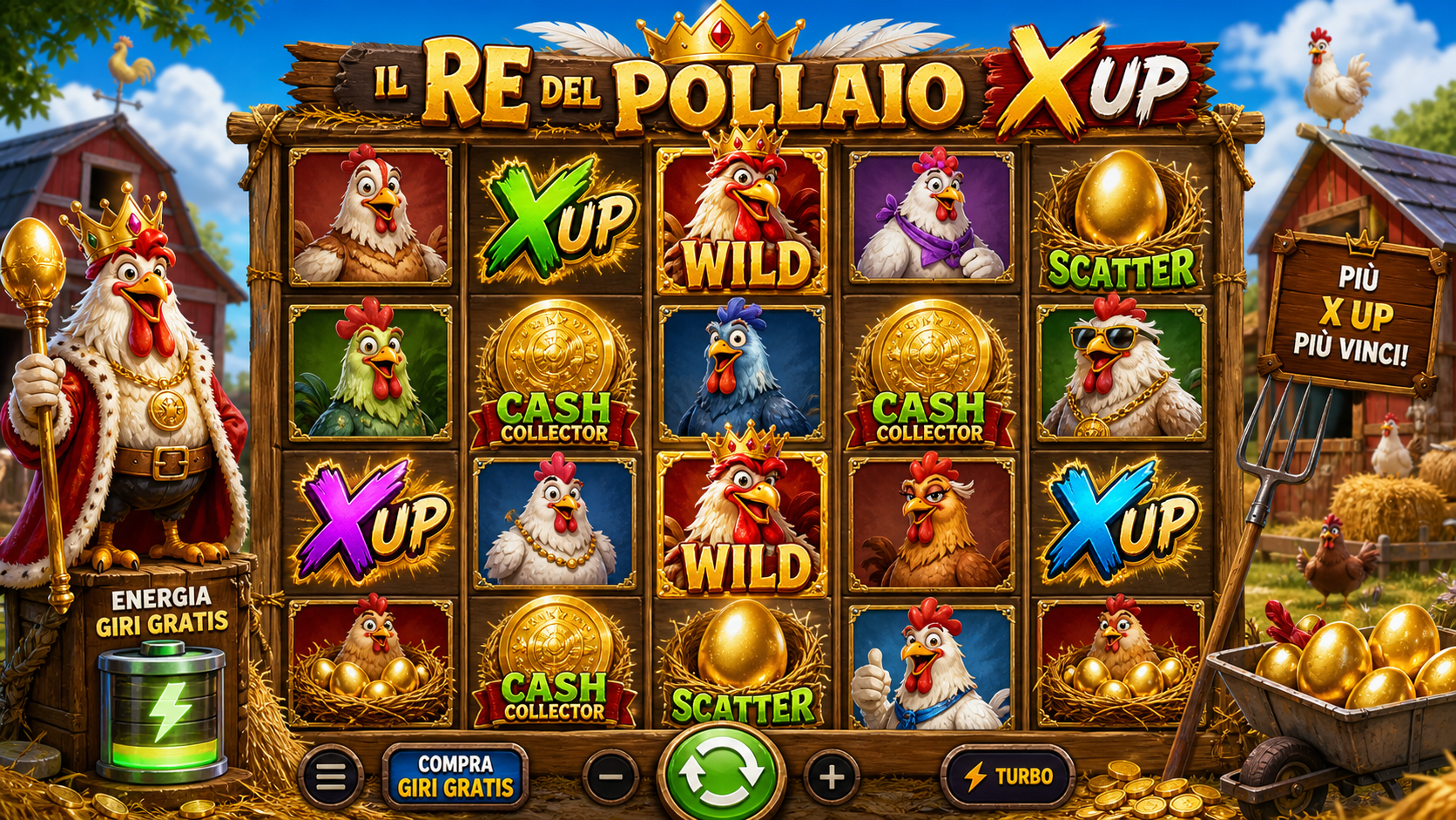 Il Re del Pollaio X UP Online Video Slot