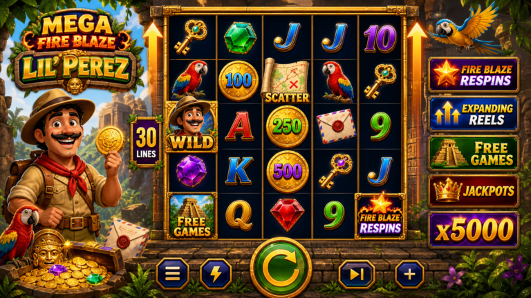 Mega Fire Blaze Lil' Perez Online Video Slot