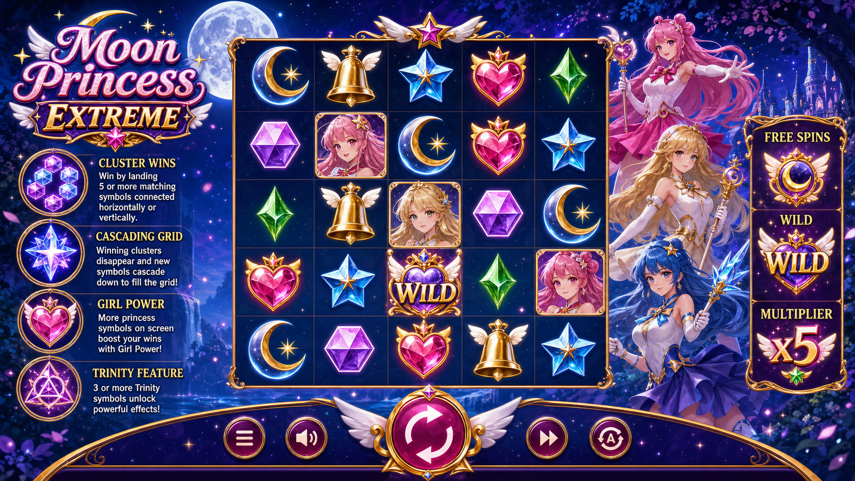 Moon Princess Extreme Online Video Slot