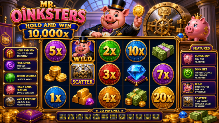 Mr Oinksters Hold and Win 10000 Online Video Slot